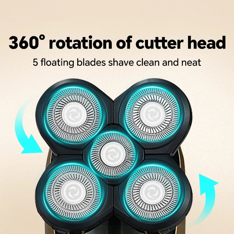 5-in-1 Electric Head Shaver