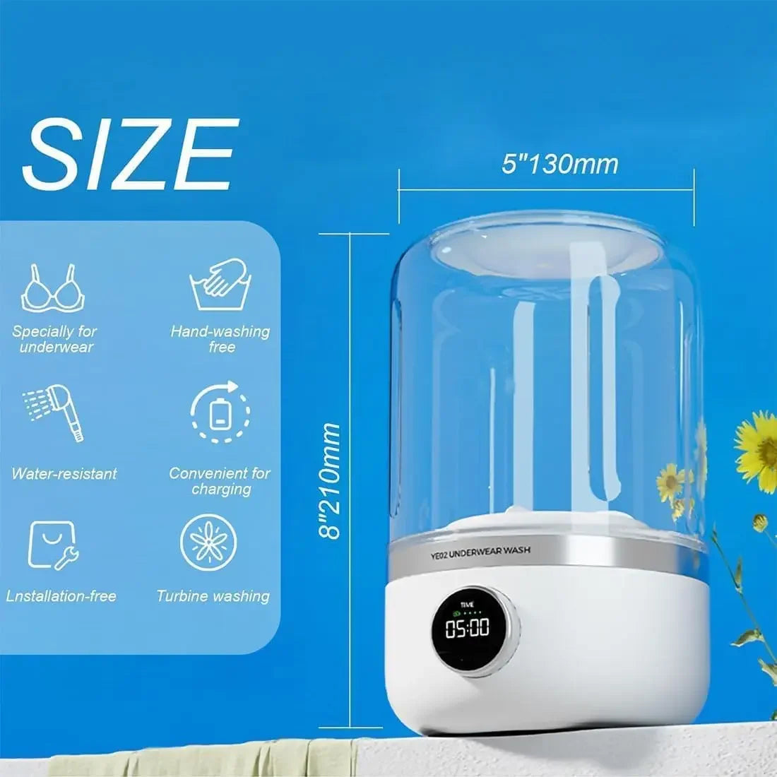 Mini Wireless Washing Machine