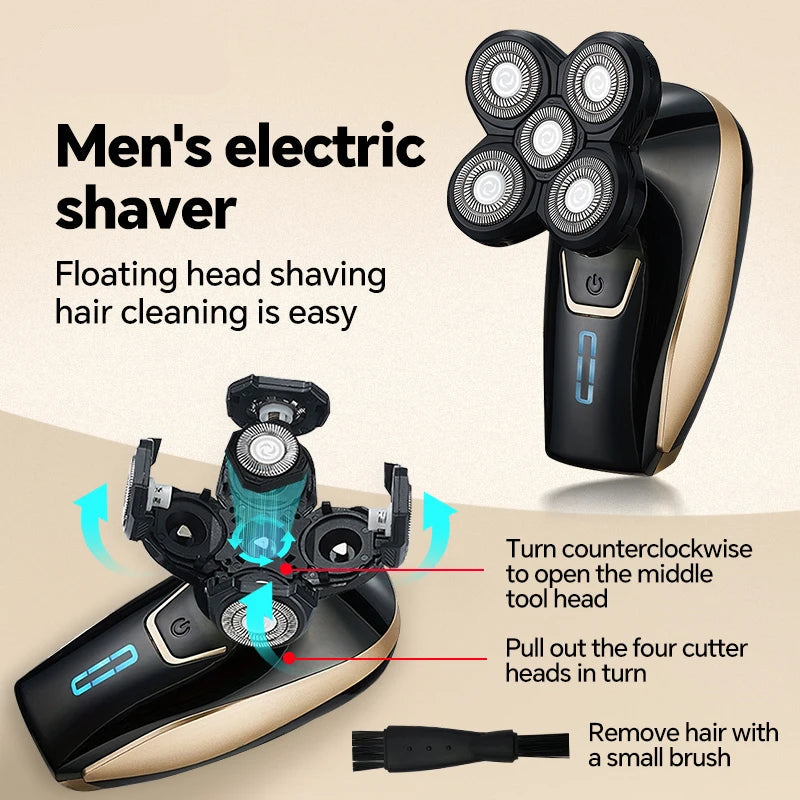 5-in-1 Electric Head Shaver